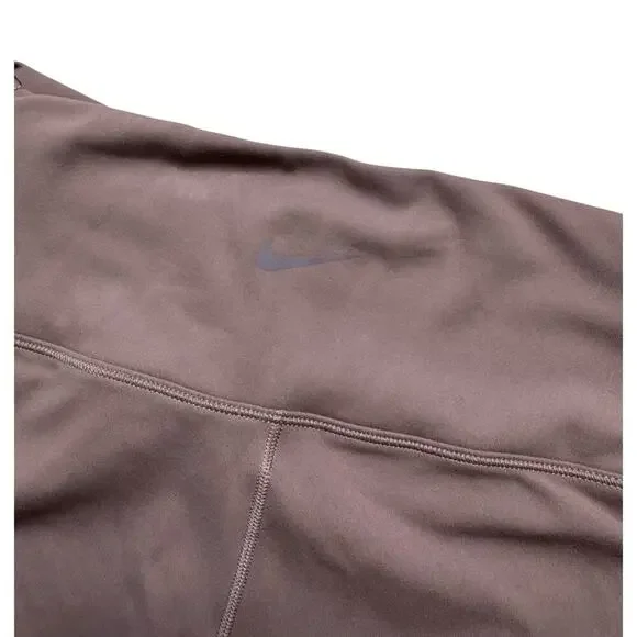 Nike One Dri-Fit High Rise Women’s Cropped Leggings - Brown Taupe (NWT) - L - Picture 7 of 12